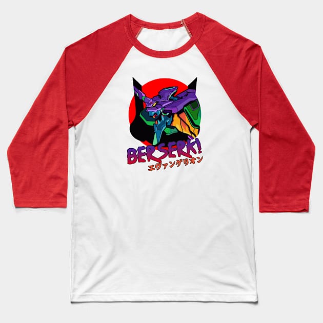 Berserk Evangelion Baseball T-Shirt by sagitarius